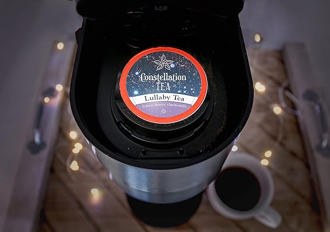 Constellation Tea Lemon Honey Chamomile Lullaby Tea Pods Compatible with K Cup Brewers Including 2.0 40 Count