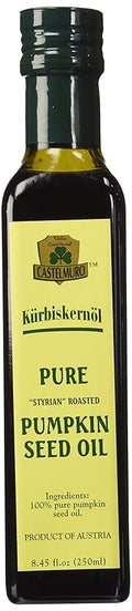 OliveNation Styrian Pumpkinseed Oil 8.45 oz 8.45 Ounce - Use in Cheese Foie Gras Truffles Wagyu Steaks Baking Products Spices Oils Balsamic Vinegars by Castelmuro