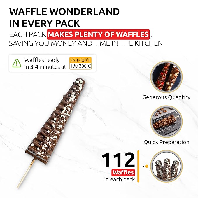 OldSoul Professional Popstick Waffle Mix | GLUTEN FREE &amp VEGAN | Stick Waffles Dough Mix | Chocolate Flavor | 5 lbs | 112 Waffles (5 Lbs Gluten Free &amp Vegan)