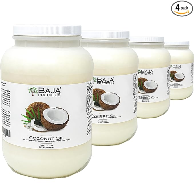 Baja Precious - Coconut Oil Case of 4 X 1 Gallon Jugs