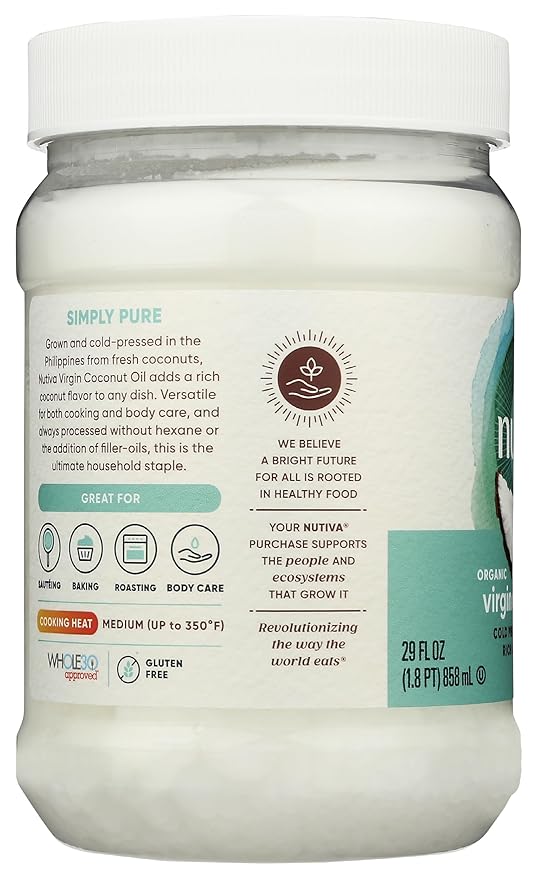 Nutiva Coconut Oil Organic Extra Virgin 54 Oz