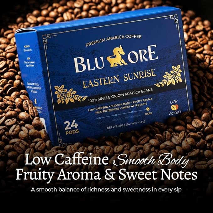 Blu Ore Premium Vietnamese Coffee Pods - Dark Roast - Recyclable Single Serve K-Cup Compatible (24 Count) - 100% Arabica Coffee No Preservatives or Artificial Flavor (Dark Roast)