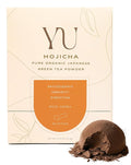 Yu Tea Organic Hojicha Green Tea Powder 30 Instant Packets | Rich in Antioxidants &amp EGCG | Pure Japanese Roasted Green Tea | Low Caffeine &amp Unsweetened Matcha Alternative | Single Serve Stick