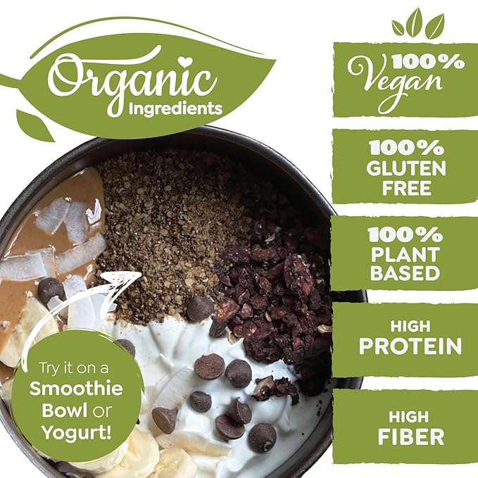 Witzi's No Oats Oatmeal Alternative Cacao 2oz (Pack of 6) Made with Chia Seeds Cinnamon &amp Chocolate Grain Free Gluten Free Vegan Keto
