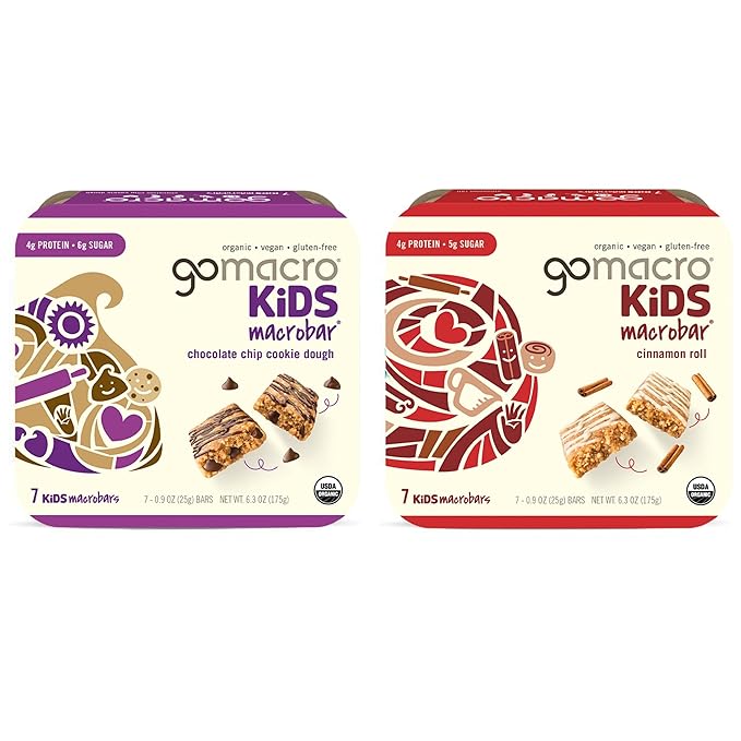 GoMacro MacroBar Organic Vegan Protein Bars - Mocha Chocolate Chip &amp Dark Chocolate + Almonds (2.3 Ounce Bars 12 Count) (Pack of 2)