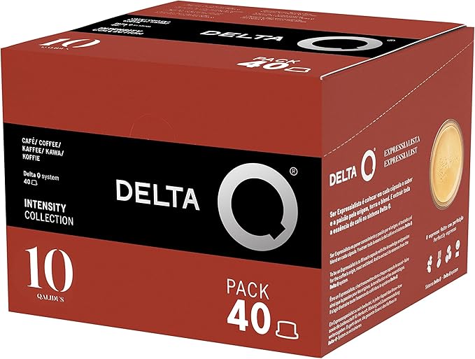 Delta Q Espresso Pods for Delta Q machines Qalidus - Intensity 10 Notes of Caramel XL Pack - 40 Capsules