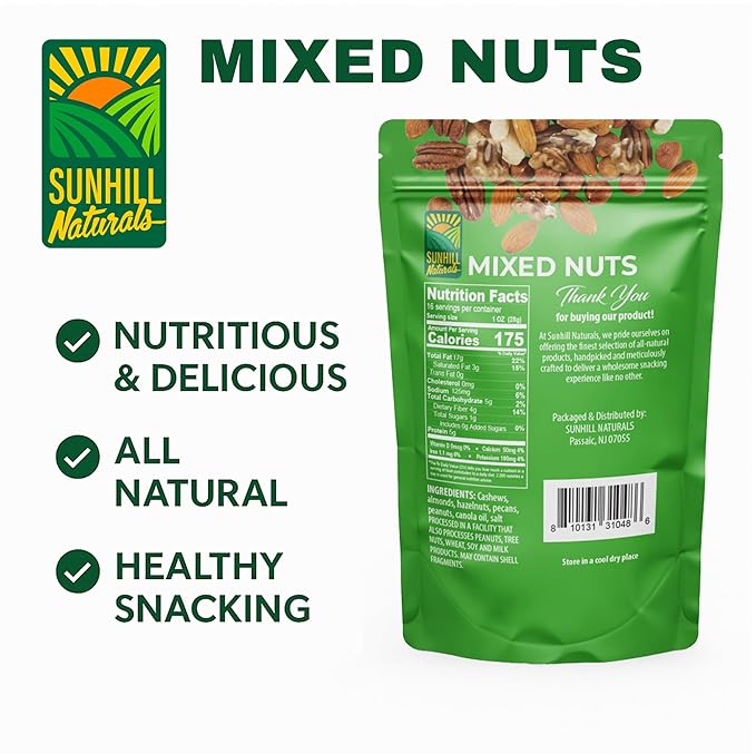 Sunhill Naturals Crystalized Ginger Slices &amp Deluxe Mixed Nuts