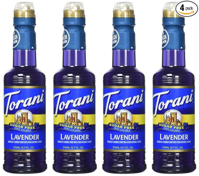 Torani Lavender Syrup Sugar Free Kosher 12.7 Fluid Ounce (Pack of 4)