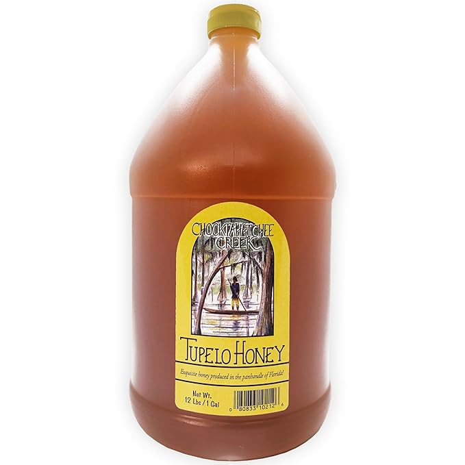 Tupelo Honey 1 Gallon Bulk Jug - 12 Lbs. from Sleeping Bear Farms Beekeepers in the Florida Apalachicola River Basin