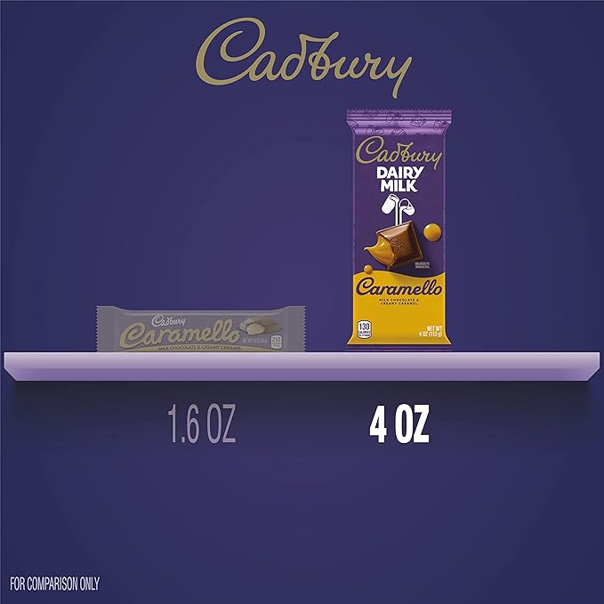 CADBURY DAIRY MILK CARAMELLO Milk Chocolate Candy Bars 4 oz (14 Count)