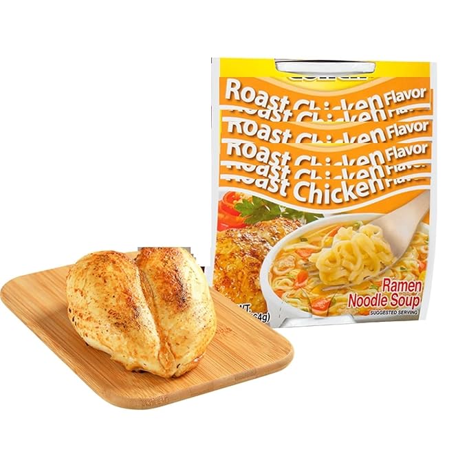 SEDLAV Ramen Noodle Soup Roast Chicken Marchan Lunch Instant Roasted Chicken Flavor Soup 2.25 oz (6 Pack)