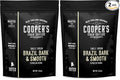 Espresso Ground Coffee Beans | Brazilian Strong Smooth &amp Creamy Medium Dark Roast Single Origin Coffee 12 oz Bag By The Master Roasters Of Cooper's Cask Coffee Coffee (Pack of 2)