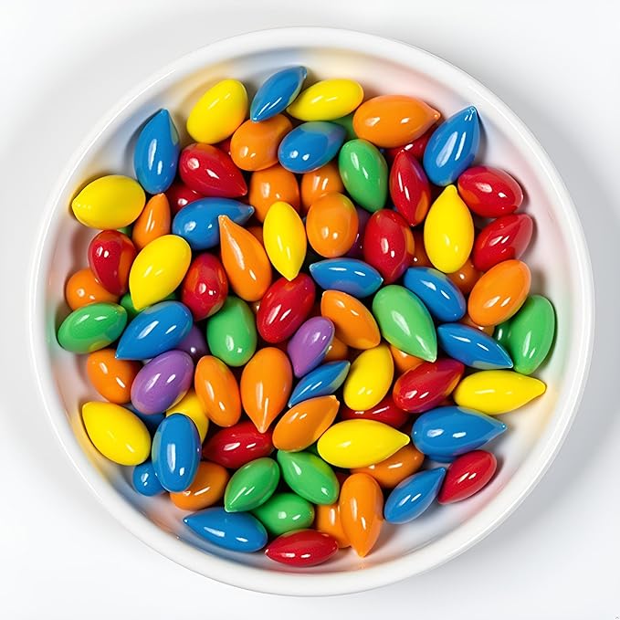 SweetGourmet Rainbow Candy Coated Chocolate Sunflower Seeds Milk Chocolate Gluten-Free 2 Pounds