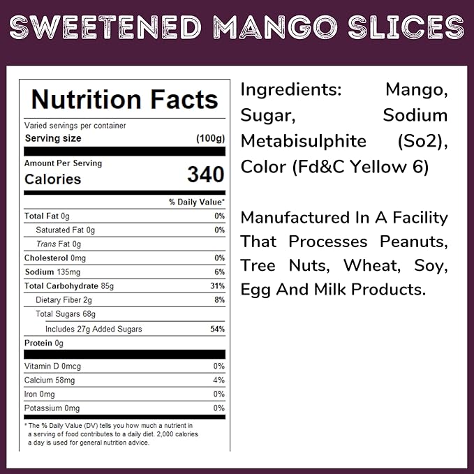 WinCrest Bulk Dried Mango Slices (Sweetened) - 5 Lb Case