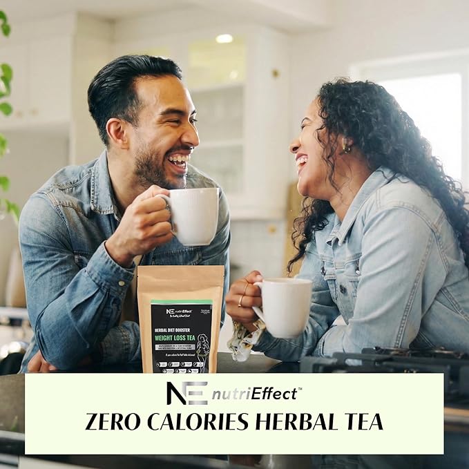 nutriEffect Detox Tea for Digestion &amp Bloating Support – Herbal Weight Loss Tea &amp Slim Tea Blend for Women &amp men | Daily Wellness Tea for Weight Management