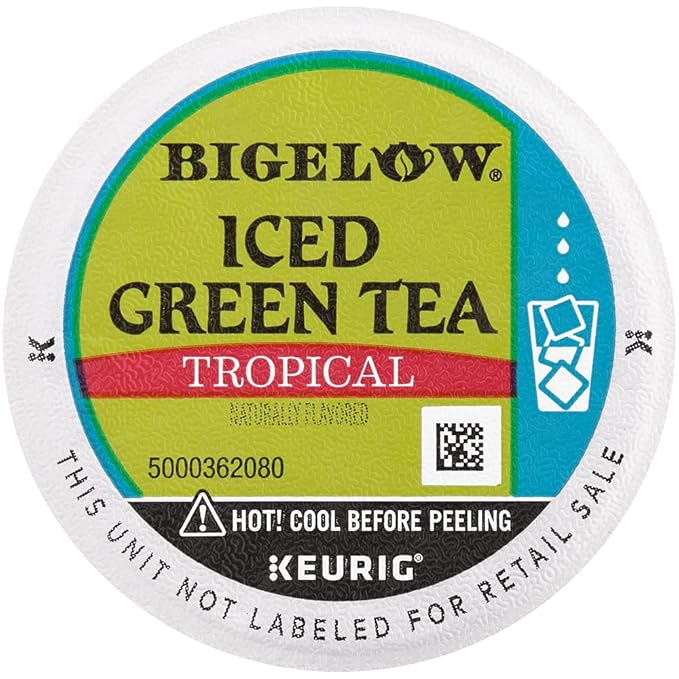 Bigelow Tropical Iced Green Tea K-Cup 0.10 oz 22/Box
