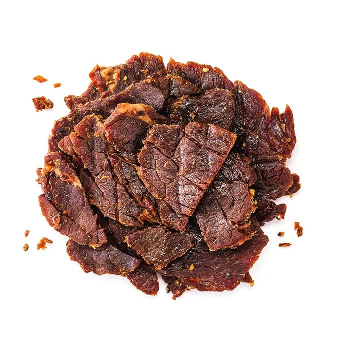 Perky Jerky Original 100% Grass Fed Beef Jerky 14oz - Antibiotic Free - 10g Protein Per Serving - Low Fat - Handcrafted Tender Texture and Bold Flavor