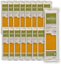 DeLallo Organic Capellini Pasta Made with Only 100% Semolina Durum Wheat Flour Bronze Cut Made in Italy Non-GMO Kosher Vegan Preservative Free 1 Pound Bag (16 Pack)