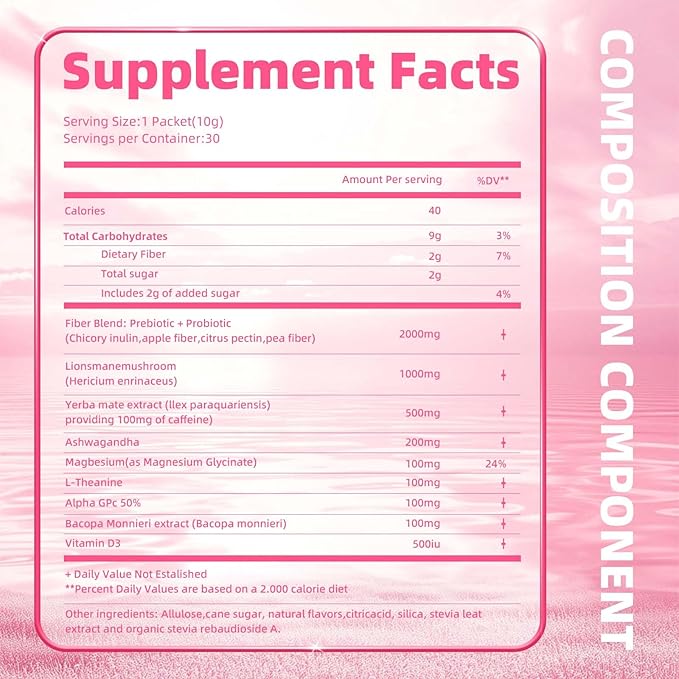 Super Yerba Mate Yerba Mate Instant Tea Powder RASPBERRY LEMONADE Flavor Mate Tea Supplements with Prebiotics and Probiotics - 30 Servings (2)