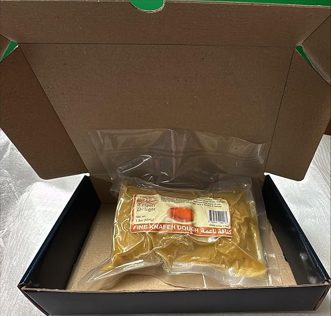 Tripoli Delight Mafroukeh Kit - Authentic Lebanese Knafeh Dough (Fine) 1 lbs. كنافة ناعمة