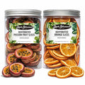 Dried Orange Slices (150G) &amp Dried Passion Fruit Slices (95G) Combo Pack for Cocktails Drinks Baking &amp Desserts