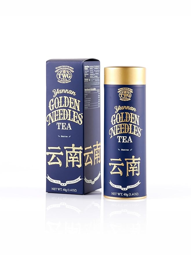 TWG Tea | Yunnan Golden Needles | Black Tea | Nutty &amp Malty | Haute Couture Tin 40g | Gift Set