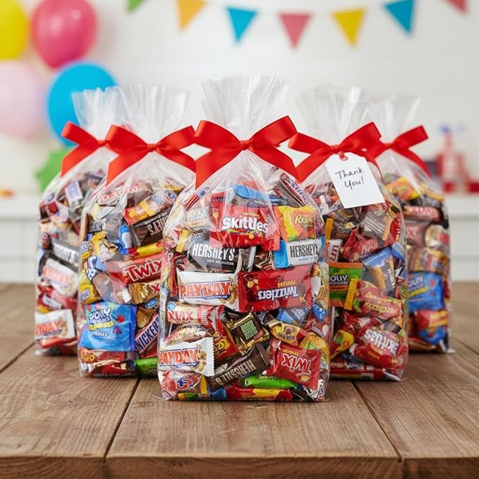 Bulk Chocolate Candy Variety Pack - 5lb Easter Chocolate Bulk Candy Individually Wrapped Chocolate for Egg Hunts Party Favors Office Snacks Gift Bags &amp Pinata Stuffers - 5 Pound Bag of Candy Pa