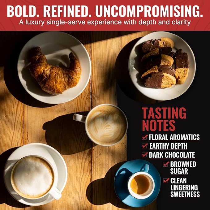 Renaissance Blend Dark Roast Single-Serve Coffee Pods – Organic Arabica Coffee 28 Single-Serve Pods Handcrafted Small-Batch Flavor