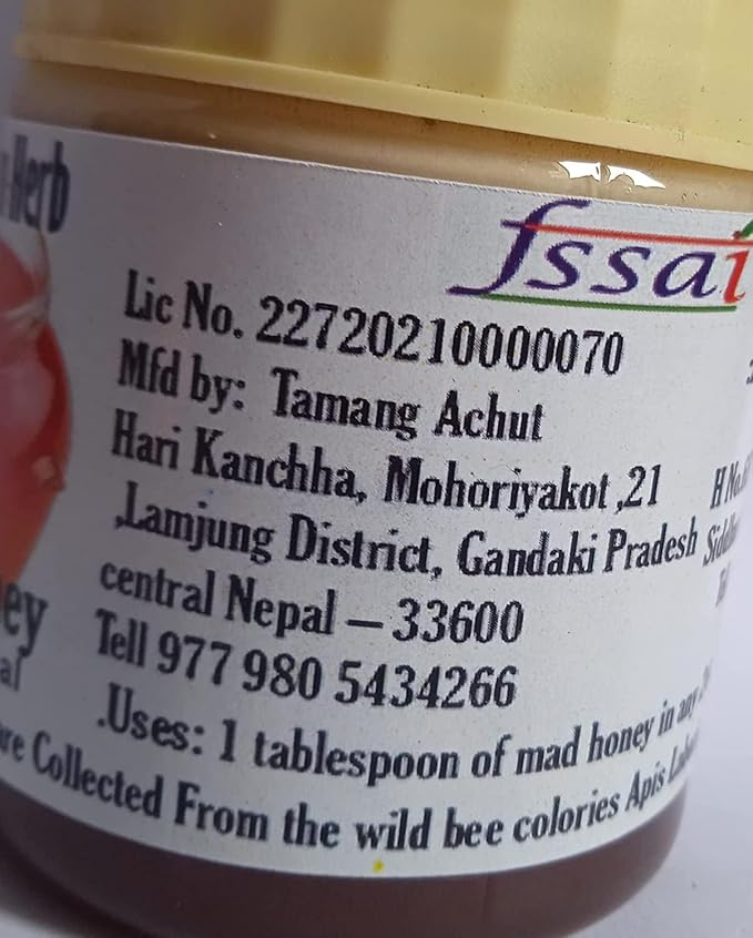 Wild Himalayan Cliff Red Honey 150 Gram From Lumjang Nepal Cliff Honey Nepal 5 Ounce