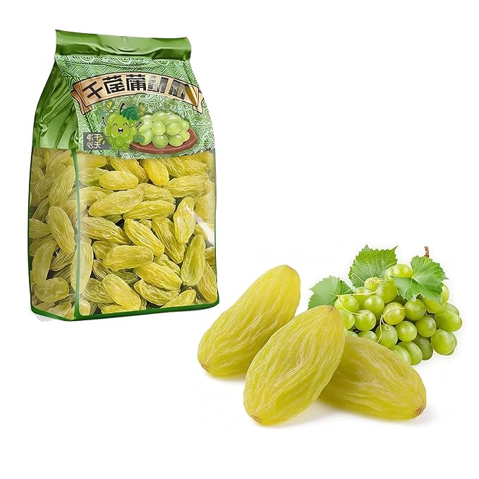 500g Premium Golden Raisins - Ready To Eat Dried Fruit Soft &amp Sweet No Added Sugar For Baking Cereal Snacking