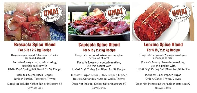 UMAi Dry Charcuterie Spice Bundle (Bresaola Capicola Lonzino)