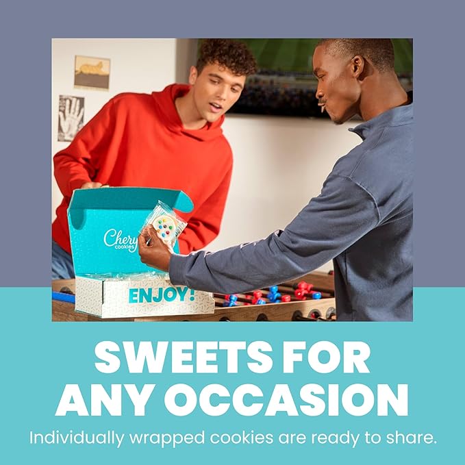 Cheryl's Cookies Chocolate Chip Cookies with M&ampM’S® Minis Milk Chocolate Candies Buttercream-Frosted Kosher Signature Gift Box Individually Wrapped Gourmet Handmade Any Occasion Family Fr