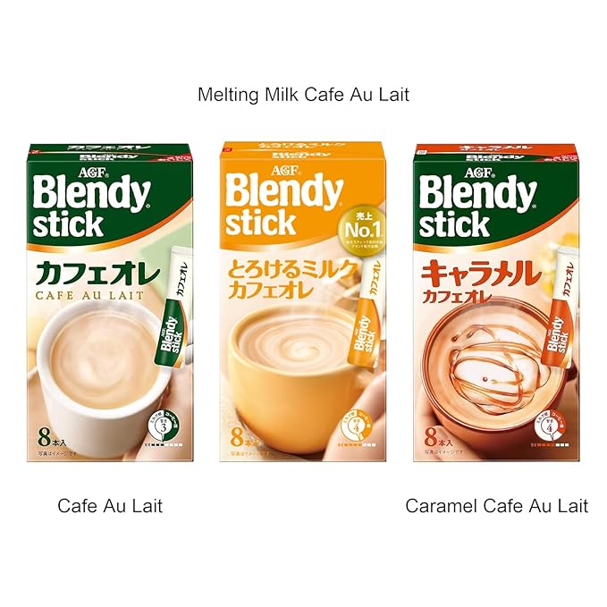 Blendy Stick Assortment 2.8oz 3Types Japanese Instant Cofee Ninjapo