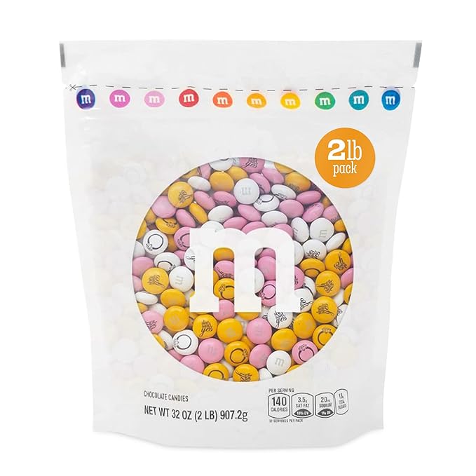 M&ampM’S WORLD Engagement Party M&ampM’S Chocolate Candy 2 lb Bag – Romantic Mix for Wedding Events Bridal Showers Candy Buffets Table Decor or Engagement Celebration Favors