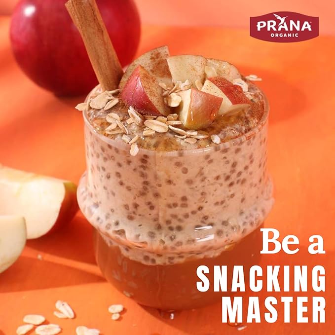 Prana Organic Overnight Chia with Oats Apple Crumble | Rich in Fiber &amp Protein Vegan Non-GMO | Ready to Eat Breakfast - 28 oz Bags - 2 Pack