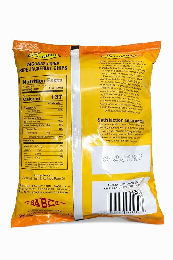 Anand Vacuum-Fried Ripe Jackfruit Chips 200g