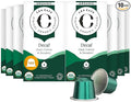 Cru Kafe Decaf USDA Organic Espresso Coffee Capsules (100 Pods) Fairtrade Coffee Pods Compatible with Nespresso Original Line and Pixie Machines