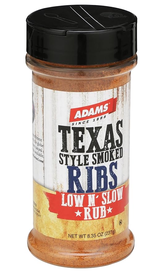 Adams Texas Style Smoked Ribs Low N’ Slow Rub 8.35 oz (Pack of 1)