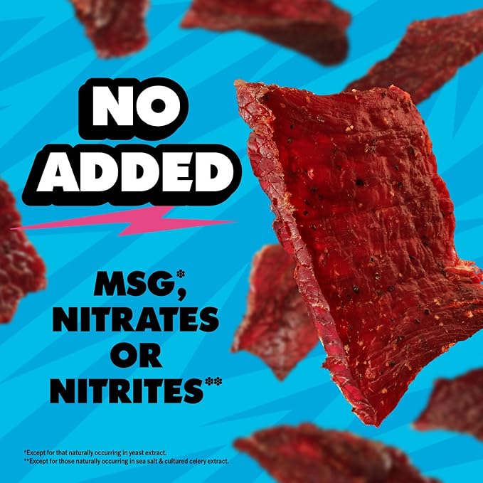 Jack Link's x MrBeast Original Beef Jerky - (10 Pack) 1.25 oz Bags - Ready to Eat Protein Snacks - 13g Protein per Serving - Made with 100% Real Beef