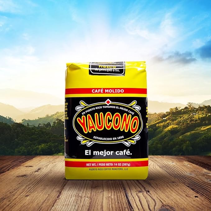Yaucono &amp Cafe Crema Puerto Rican Ground Coffee Bundle – 4 Bags Total (2 x 14 oz Yaucono 2 x 14 oz Cafe Crema) – Medium Roast Traditional Grind Smooth &amp Balanced Flavor