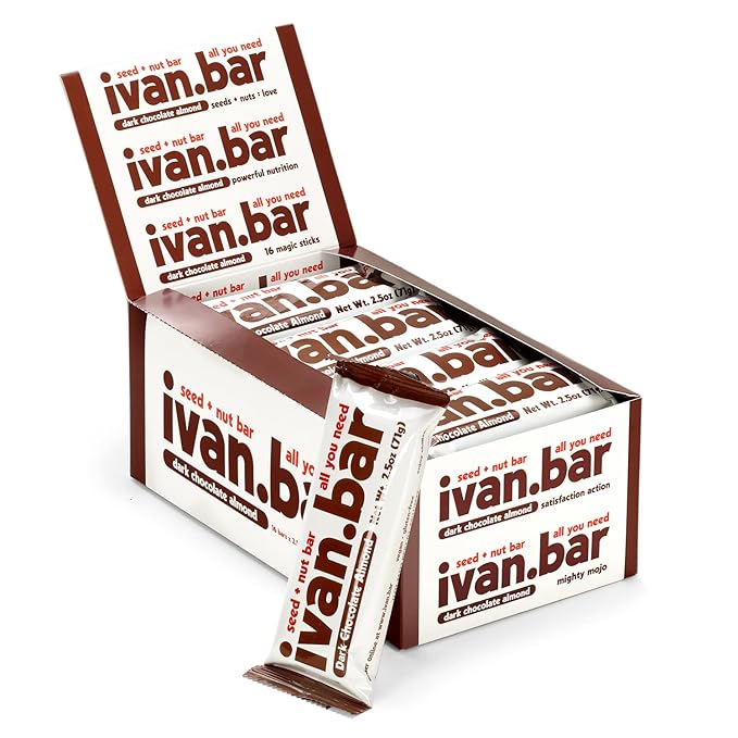 Protein Packed Energy Snack Bar | Provides Healthy Energy | Vegan All Natural Ingredients | Soy Dairy &amp Gluten Free (Chocolate 16-2.5 Oz. Bars)