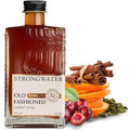 Strongwater Old Fashioned Mix - Makes 32 Cocktails - Handcrafted Old Fashioned Syrup with Bitters Orange Cherry Organic Demerara Sugar - Craft Cocktail Mixer Just Mix with BourbonWhiskey - 1 Pack