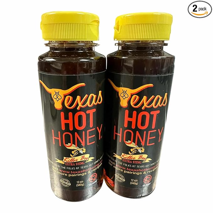 Texas Hot Honey – Duo: Killer Bee Extra Sting | 12 oz Bottles Pack of 2