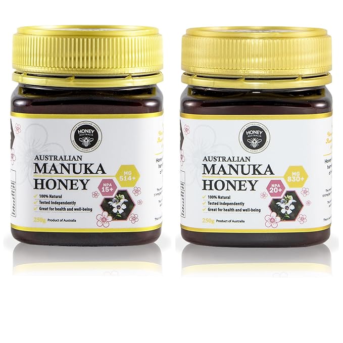 Manuka Honey MGO 514+ and MGO 830+ 8.8Oz Each Bundle