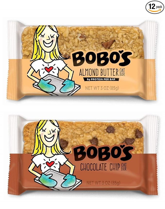 Bobo's Oat Bars Chocolate Chip and Almond Butter Variety Pack