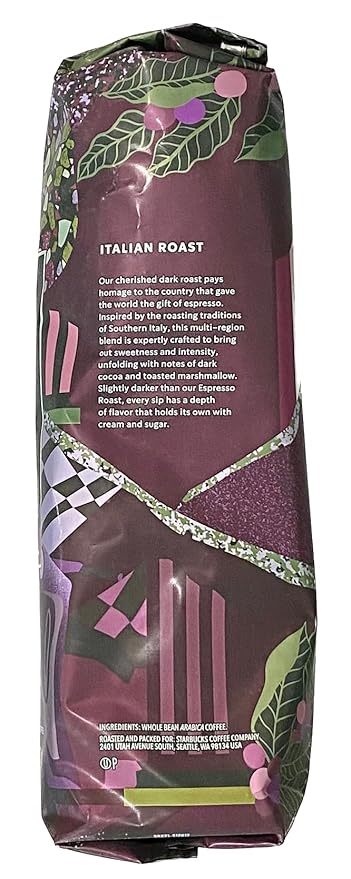 Starbucks Italian Roast Coffee Whole Bean 16 Ounce