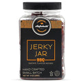Aufschnitt Meats Beef Jerky Jar - Grass Fed Beef - Kosher and Keto Friendly - Gift Idea - 8 oz Jar BBQ