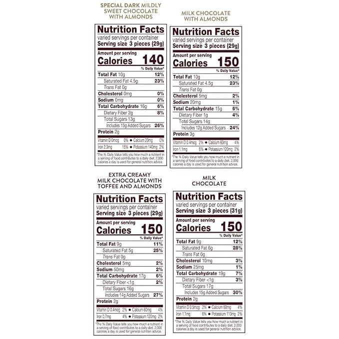 Bulk Assorted Chocolate Nuggets 4 Pound - Approx 180 Individually Wrapped Milk Special Dark With Almonds Extra Creamy Chocolate Candy Pack For Parties Candy Buffet &amp Treats