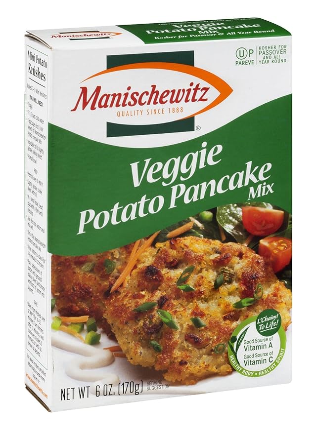 Manischewitz Veggie Potato Pancake Mix 6-Ounce Box (Pack of 12)