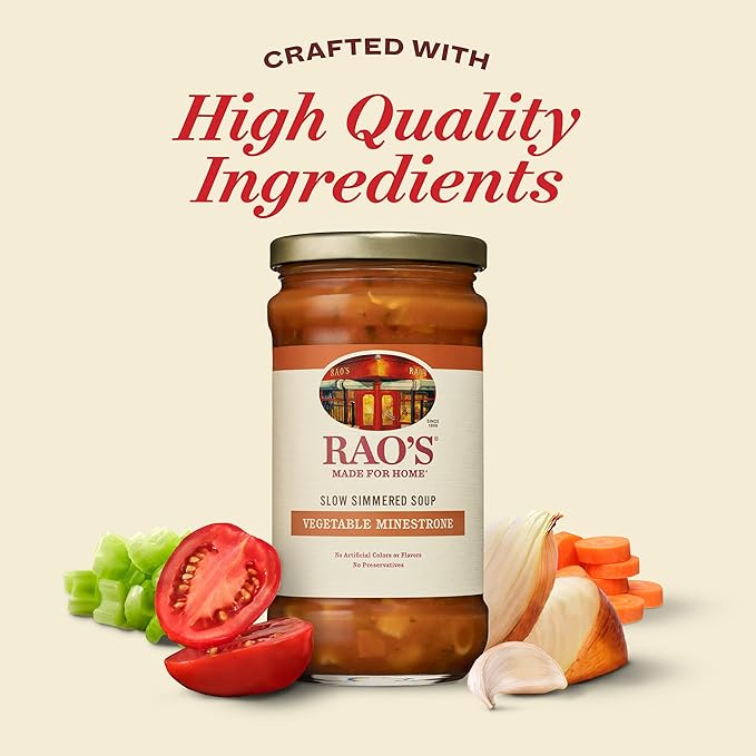 Rao's Homemade Vegetable Minestrone Soup 16oz (Pack of 6)